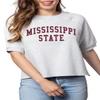 Chicka-d Women's Standard Bayside Crew, Ash Grey, Large view 1