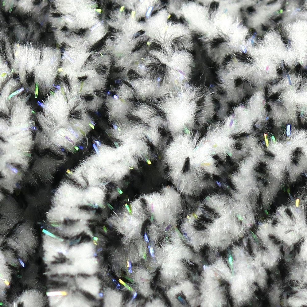 Hareline Fly Tying UV Mottled Galaxy Mop Chenille-Fl White