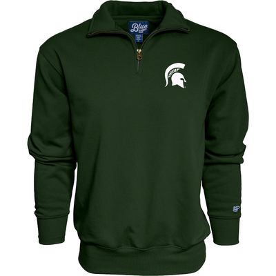 Blue 84 Men's Michigan State Spartans Quarter Zip Sweatshirt Icon Team Color, Team Color, X-Large