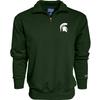 Blue 84 Men's Michigan State Spartans Quarter Zip Sweatshirt Icon Team Color, Team Color, X-Large view 1