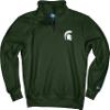 Blue 84 Men's Michigan State Spartans Quarter Zip Sweatshirt Icon Team Color, Team Color, X-Large view 3