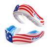 COOLLO SPORTS Boil and Bite Mouth Guard (Youth & Adult) DA Custom Fit Sport Mouthpiece for Football, Hockey, Rugby, Lacrosse,Boxing,MMA(Free Case Included!) (American Flag, Adult -Ages 11 & Above) view 2