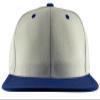 TOP HEADWEAR Flat Bill Adjustable Snapback Cap - White/Royal view 2