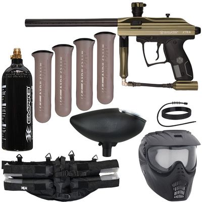 Action Village Kingman Spyder Epic Paintball Gun Package Kit (Xtra) (Gloss Olive)