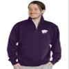 Blue 84 Men's Kansas State Wildcats Quarter Zip Sweatshirt Icon Team Color, Team Color, XX-Large view 2