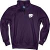Blue 84 Men's Kansas State Wildcats Quarter Zip Sweatshirt Icon Team Color, Team Color, XX-Large view 3