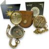 Handmade Religious Compass  God is with You Engraved Working Brass Gift  Christian Baptism, Confirmation, Christening or First Communion Keepsake for Boys, Teens & Men  Guided by Faith view 1
