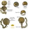 Handmade Religious Compass  God is with You Engraved Working Brass Gift  Christian Baptism, Confirmation, Christening or First Communion Keepsake for Boys, Teens & Men  Guided by Faith view 4
