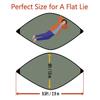Sunyear Camping Hammock with Removable No See-Um Net, Double & Single Portable Outdoor Hammocks Parachute Lightweight Nylon with Tree Straps for Adventures Hiking Backpacking Green view 3