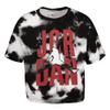 Jordan Girl's Tie-Dye Air Tee (Little Kids/Big Kids) Black/Tie-Dye SM (7 Little Kid) view 1