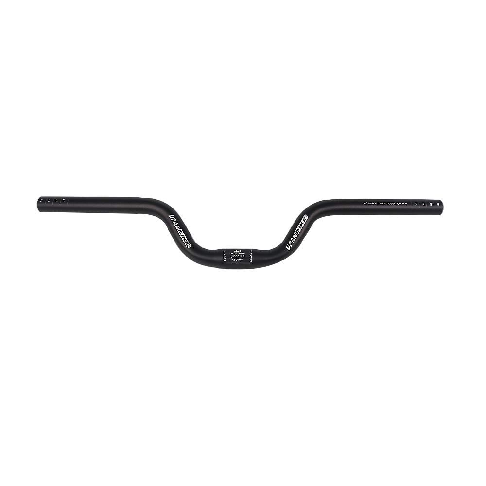 UPANBIKE 25.4mm Bike Handlebar Riser 80mm Aluminum Alloy 520mm Length for Fixed Gear Bike Road Bicycle(Black)