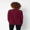 Chicka-d Women's Standard Home Base Crew, Maroon, Large view 3