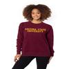 Chicka-d Women's Standard Home Base Crew, Maroon, Large view 4
