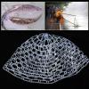EBTOOLS Depth 11inch Rubber Fly Fishing Net Replacement, Large Size, Clear Rubber Mesh, Fish Friendly view 3