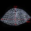 EBTOOLS Depth 11inch Rubber Fly Fishing Net Replacement, Large Size, Clear Rubber Mesh, Fish Friendly view 4