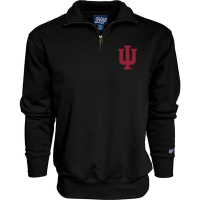 Blue 84 Men's Indiana Hoosiers Quarter Zip Sweatshirt Icon Secondary, Alternate Color, XX-Large