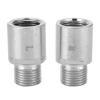 1 Pair Bike Pedal Extenders, Pedal Spacers Fit 9/16 Inch Threaded Pedals for Road Extended 17mm(L + R) Spare Parts Supplies view 2