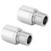 1 Pair Bike Pedal Extenders, Pedal Spacers Fit 9/16 Inch Threaded Pedals for Road Extended 17mm(L + R) Spare Parts Supplies view 3