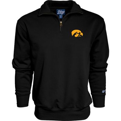 Blue 84 Men's Iowa Hawkeyes Quarter Zip Sweatshirt Icon Team Color, Team Color, Large