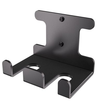 Barbell Holder Wall Mount Heavy Duty Vertical Barbell Holder Weight Bar Holder for Olympic Barbell, Curl bar, Commercial or Home Gym Accessory (Black-double, fits 33mm bar)