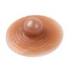 Aislor Women Silicone Nipple Covers, Reusable Adhesive Invisible Pasties, Nipple Bra Sticker Covers Round Breast Petals Brown 1 Pair view 3