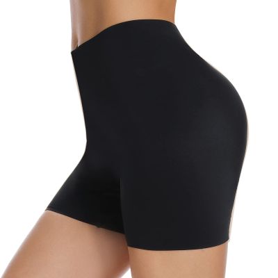 JOYSHAPER Slip Shorts for Under Dress Anti Chafing Underwear Under Dress Boyshorts Shapewear Shorts for Women #1 black Large