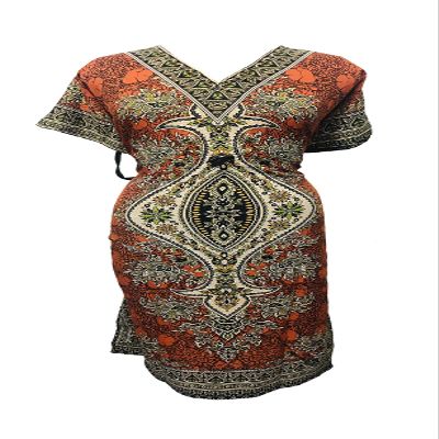 Orange Long Kaftan/Caftan Women Dress for Beachwear/Swimsuit/Nightwear with Leaf Loungewear Kimono v-Neck Boho Hippie Nightgown Cover Up Free Size Maxi Dress
