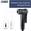 Beto Bike Pump Portable - Bicycle Floor Pump with Industrial Top-Mounted Gauge & Air Bleed Button - Presta Schrader Valve Universal, Steel Tube 160 Psi Max view 2