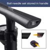 Beto Bike Pump Portable - Bicycle Floor Pump with Industrial Top-Mounted Gauge & Air Bleed Button - Presta Schrader Valve Universal, Steel Tube 160 Psi Max view 3