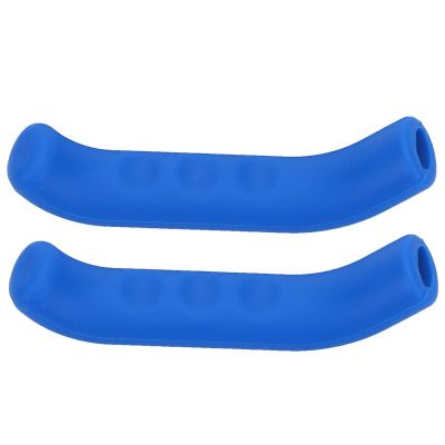 Alomejor 2pcs Brake Lever Sleeve Grip Protector Cover Silicone Protector 5 Colors Non Skid Protector Cycling Accessory(Blue)