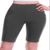 Design by Olivia Women's Basic Solid Active Yoga Biker Shorts Charcoal S view 2