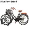 WALMANN 2 Bikes Floor Bike Stand, Bike Parking Rack Garage Bike Storage Stand Indoor/Outdoor 22-28" Wheel Stand, Max. Tire Width 2.1" view 2