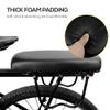 Lixada Bicycle Manned Cushion Children Back Seat Cycling Mountain Bike Mountain Bicycle PU Leather Soft Comfortable Shelf Seat Bike Rear Rack Seat Children Back Seat Pad view 2