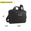 AMYIPO Tactical Pistol Case Hunting Shooting Range Bag Soft Handgun Case Tactical Gun Range Bag (Black) view 2