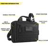 AMYIPO Tactical Pistol Case Hunting Shooting Range Bag Soft Handgun Case Tactical Gun Range Bag (Black) view 3