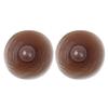 Aislor Women Silicone Nipple Covers, Reusable Adhesive Invisible Pasties, Nipple Bra Sticker Covers Round Breast Petals Coffee 1 Pair view 1