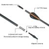 Pointdo 100% Carbon Arrow Practice Hunting Arrows with Removable Tips for Compound & Recurve Bow(Pack of 12) (32inch Black Orange) view 2