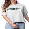 Chicka-d Women's Standard Bayside Crew, Ash Grey, Large view 1
