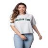 Chicka-d Women's Standard Bayside Crew, Ash Grey, Large view 4