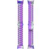 Compatible with Garmin Forerunner 45, Forerunner 45S Watch Bands for Women Men, Stainless Steel Metal Replacement Band Straps Wristbands Bracelet for Garmin Swim 2, Forerunner 45 (Purple) view 4