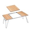 MNSSRN Portable Cass Stove Can Be Stored Table, Folding Table, Portable Camping Campfire Barbecue Storage Rack Iron for Outdoor Camping Barbecue,B view 1