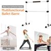 GOFLAME Ballet Barre Portable Double, 4FT Freestanding Ballet Barre Adjustable, Heavy Duty Dancing Stretching Ballet Bar for Home, Dance Barre, Fitness Ballet Bar (Silver) view 3