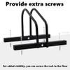 WALMANN Bike Floor Stand, Steel Bike Parking Rack for 1 Bike, 22-28" Wheels, Max. Tire Width 2.1", Black view 4