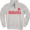 Blue 84 Men's Nebraska Cornhuskers Quarter Zip Sweatshirt Grey, Grey, Large view 3