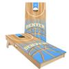 Skip's Garage Denver Themed Basketball All-Weather Cornhole Board Set - Regulation 2x4 (24" x 48") - Includes (2) Boards and (8) Bags view 1