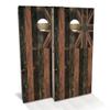 Skip's Garage Hawaii Flag Rustic All-Weather Cornhole Board Set - Regulation 2x4 (24" x 48") - Includes (2) Boards, (8) Bags & (1) Carrying Case view 1