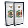 Skip's Garage West Virginia Flag All-Weather Cornhole Board Set - Regulation 2x4 (24" x 48") - Includes (2) Boards, (8) Bags & (2) Board Edge Lights view 1