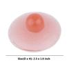 Aislor Women Silicone Nipple Covers, Reusable Adhesive Invisible Pasties, Nipple Bra Sticker Covers Round Breast Petals Red 1 Pair view 2
