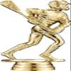 Boys Lacrosse Trophies - Gold - Boys Lacrosse Trophy Award - Custom Engraving On White Marble Base - 5 Pack view 2