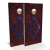 Skip's Garage Arkansas Flag All-Weather Cornhole Board Set - Regulation 2x4 (24" x 48") - Includes (2) Boards, (8) Bags, (2) Board Hole Lights & 2 Board Edge Lights view 1